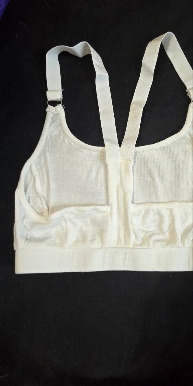 POL White Racerback Sports Bra - Picture 3 of 5